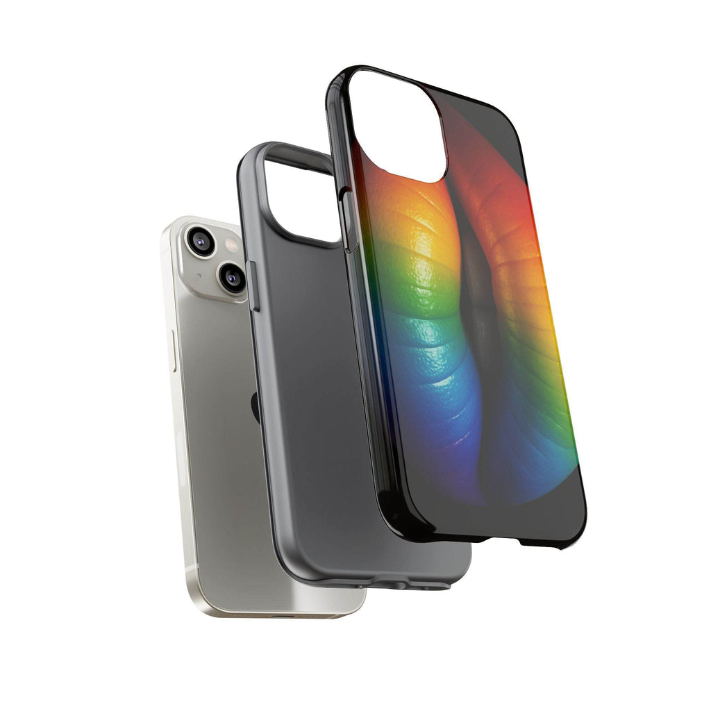 Rainbow Lips Phone Case - Tough Cover for LGBTQ+ Pride - Estalios