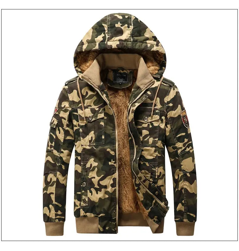 Casual Men’s Jacket Camouflage Printed Outerwear