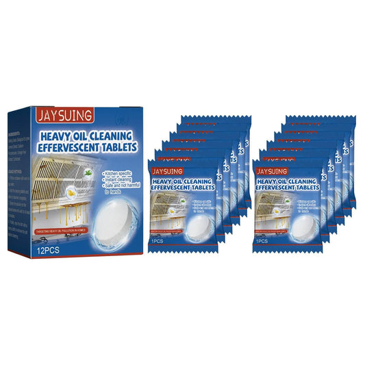 Kitchen Oil Stain Cleaning Tablets Heavy Oil Dirt Stain Cleaning Effervescent Tablets Kitchen Range Hood Cooktop - Estalios
