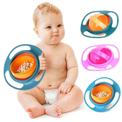 360-Degree Rotating Baby Bowl for Mess-Free Mealtime - Estalios