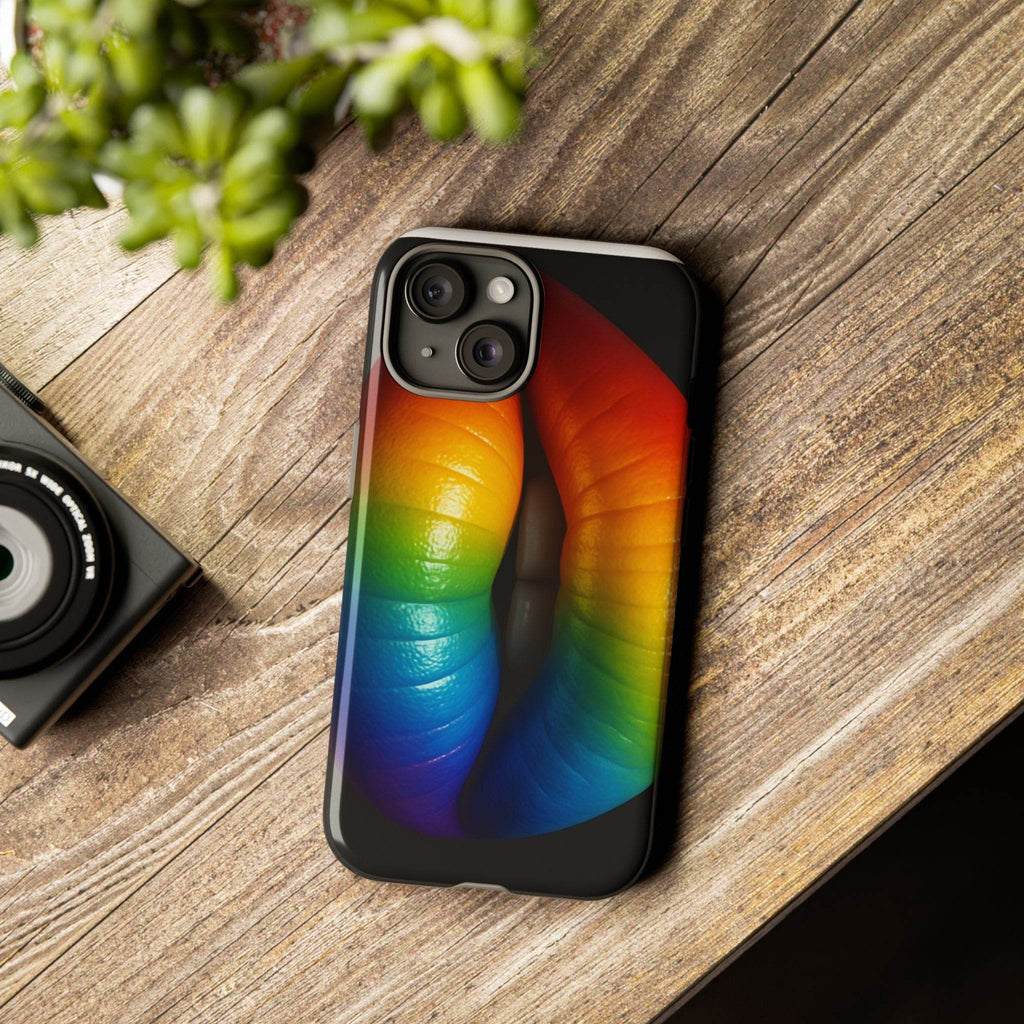 Rainbow Lips Phone Case - Tough Cover for LGBTQ+ Pride - Estalios