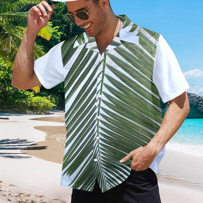 Men's All Over Print Hawaiian Shirt Made In USA Ships to USA Only - Estalios