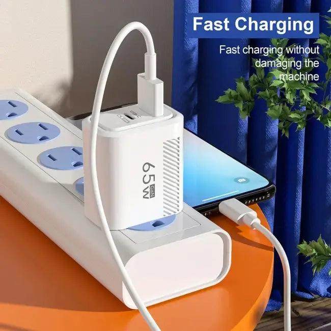Charge Up Fast: 3-in-1 USB and GaN Charger Kit for Quick Power - Estalios