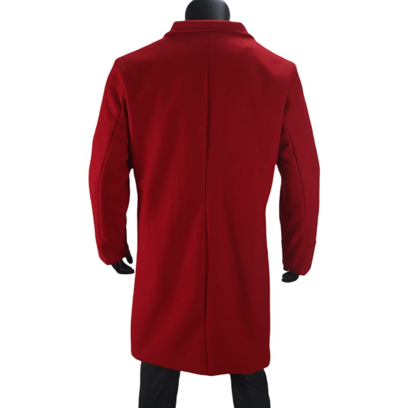 Men’s Woolen Large Overcoat Male Double-breasted Coat