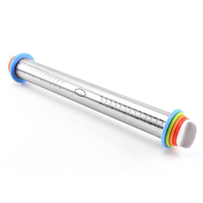 17 Inch Stainless Steel Adjustable Rolling Pin Kneading Tool - Estalios