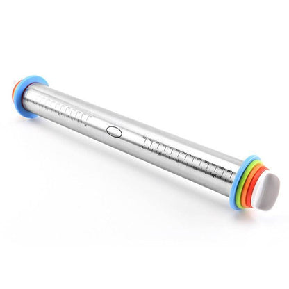 17 Inch Stainless Steel Adjustable Rolling Pin Kneading Tool - Estalios