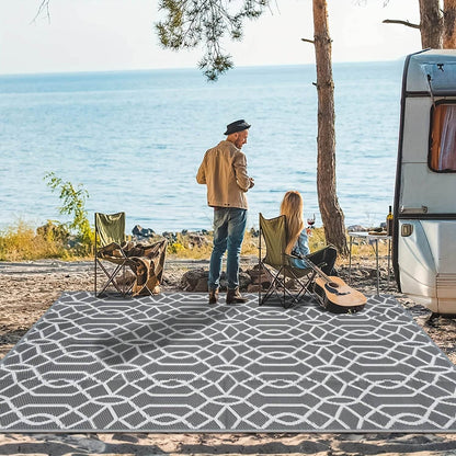 Waterproof Reversible Outdoor Rug For Patios and Camping - Estalios