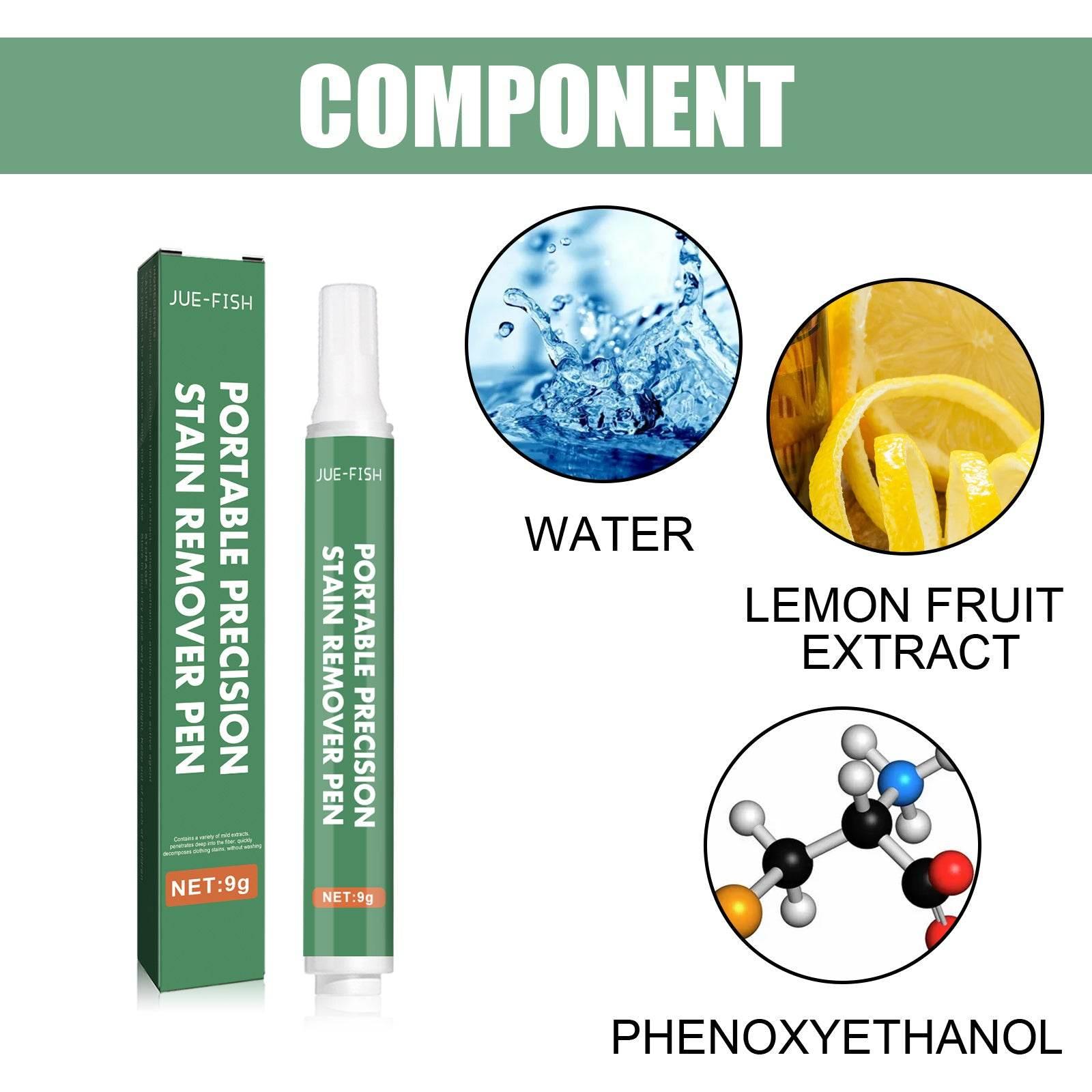 Portable Precision Stain Remover Pen for Yellow Clothes Cleaning - Estalios