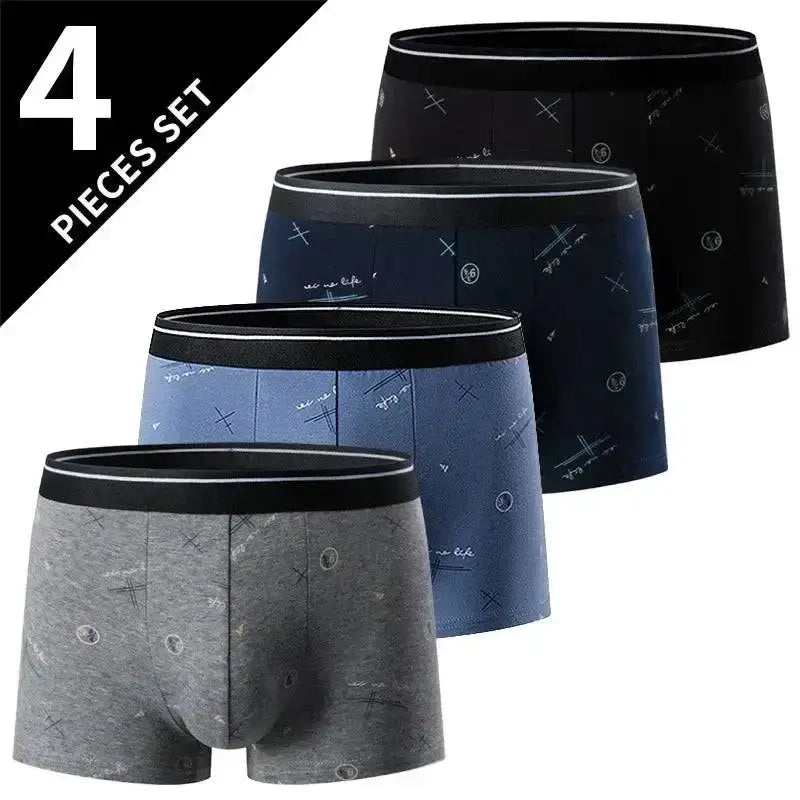 Four stylish men’s boxer briefs in a 7 Pack, perfect for US-XXXL Asia6XL sizing