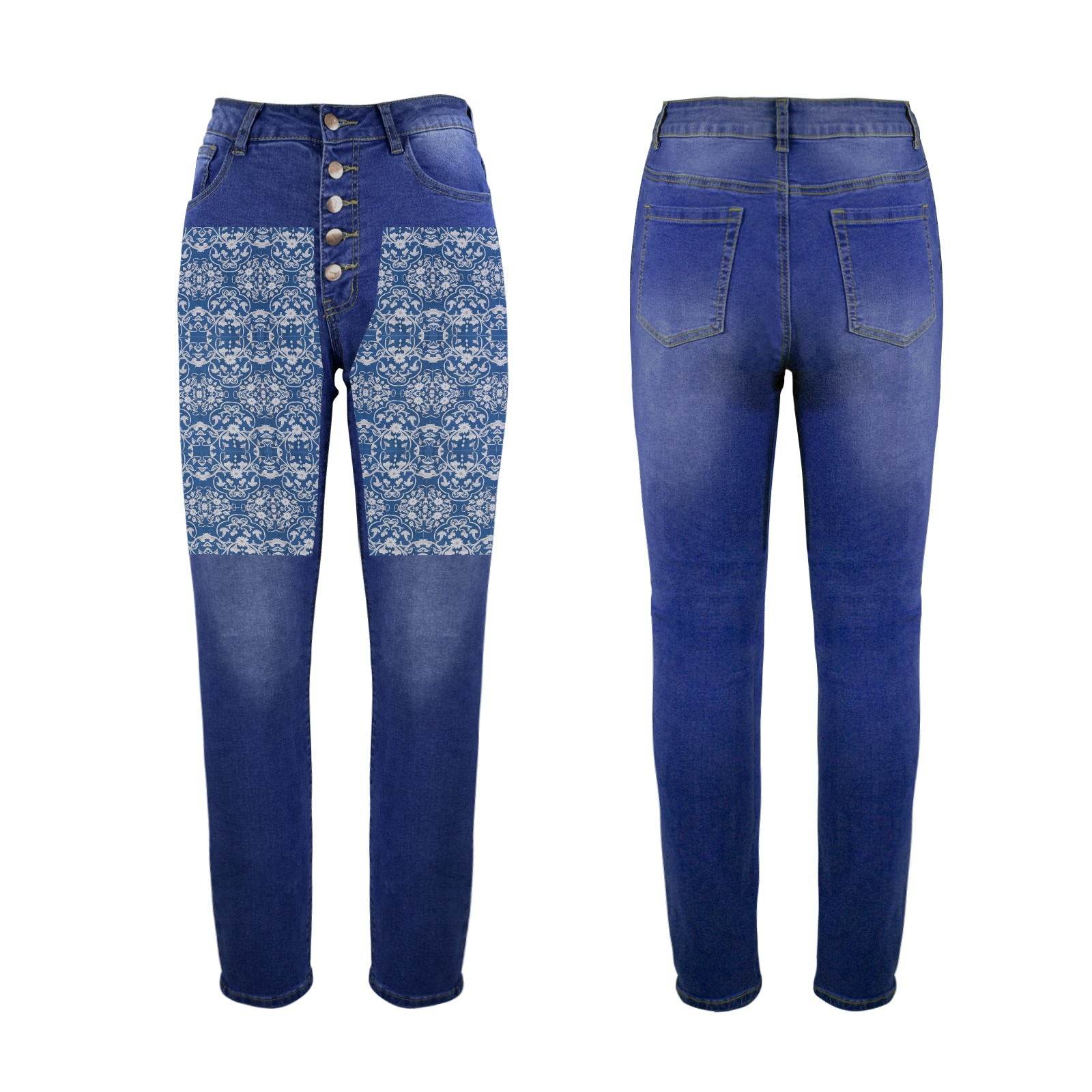 Women's Jeans (Front Printing) Made In USA Ships to USA Only - Estalios