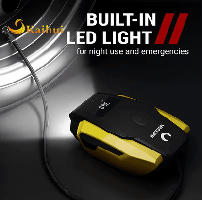 Tire Inflator Portable Air Compressor Pump with LED Light - Estalios