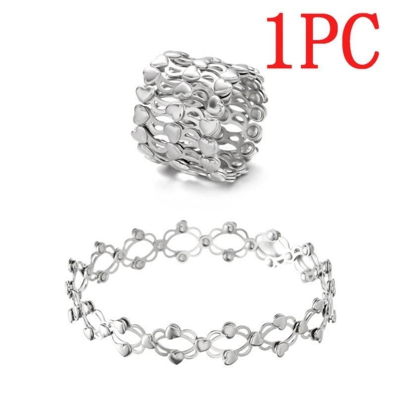 2 In 1 Creative Magic Stretchable Crystal Ring Bracelet - Estalios