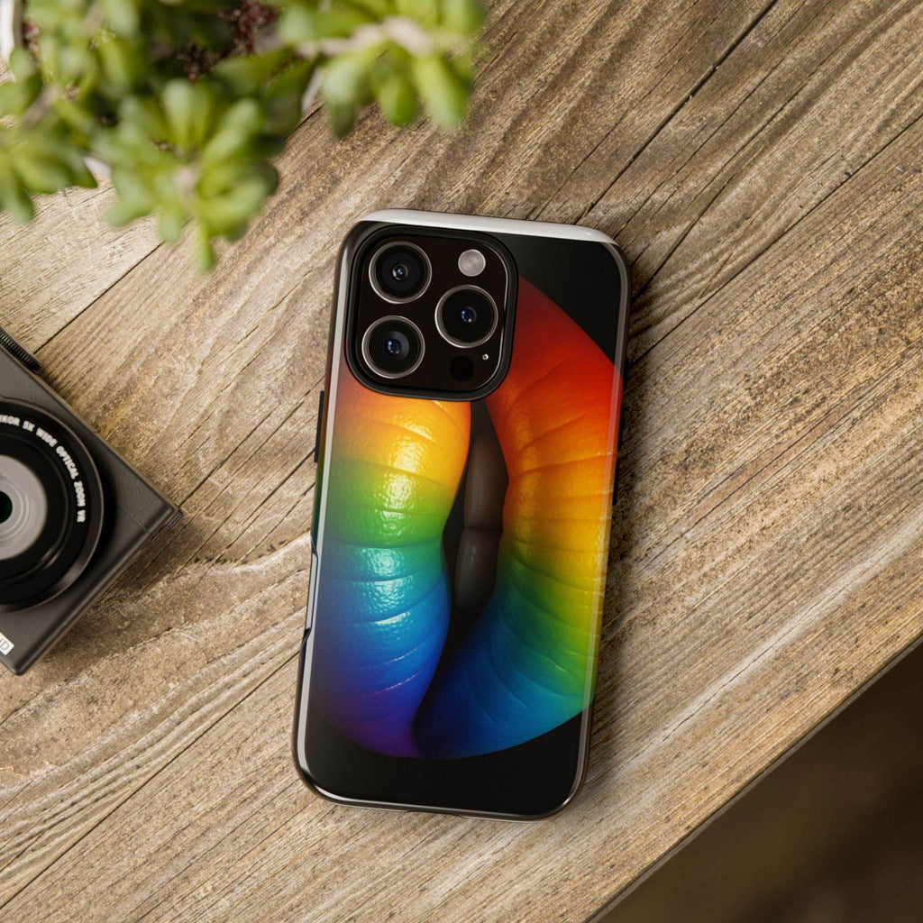 Rainbow Lips Phone Case - Tough Cover for LGBTQ+ Pride - Estalios