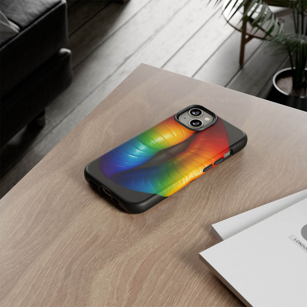 Rainbow Lips Phone Case - Tough Cover for LGBTQ+ Pride - Estalios