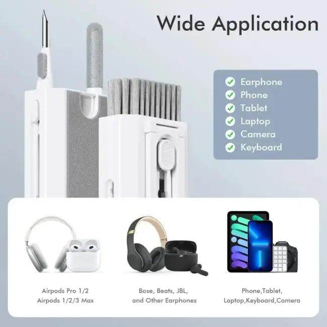 Ultimate 8-in-1 Computer Cleaning Kit for Keyboards and Screens - Estalios