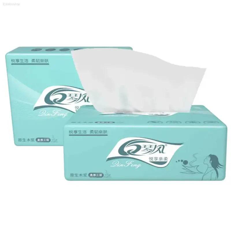 Two boxes of facial tissues.