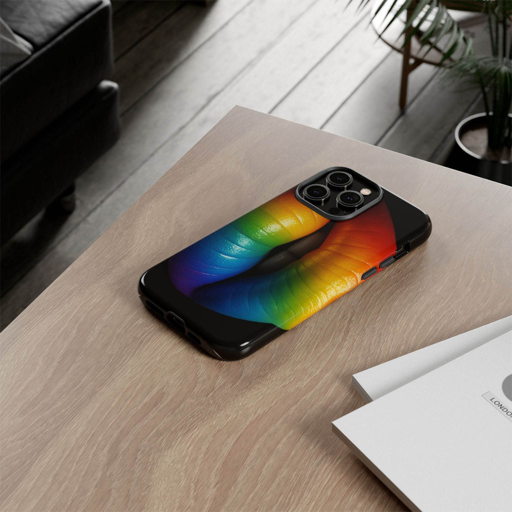 Rainbow Lips Phone Case - Tough Cover for LGBTQ+ Pride - Estalios