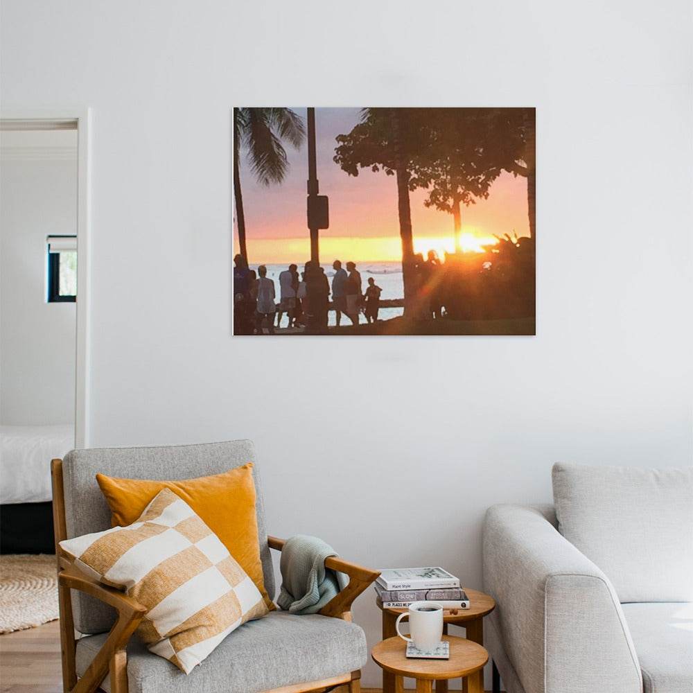 Hawaii Sunset Canvas Print Multiple sizes No Frame - Estalios