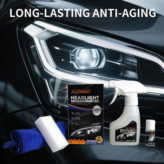 Revitalize Your Vehicle's Headlamps with Restoration Fluid - Estalios