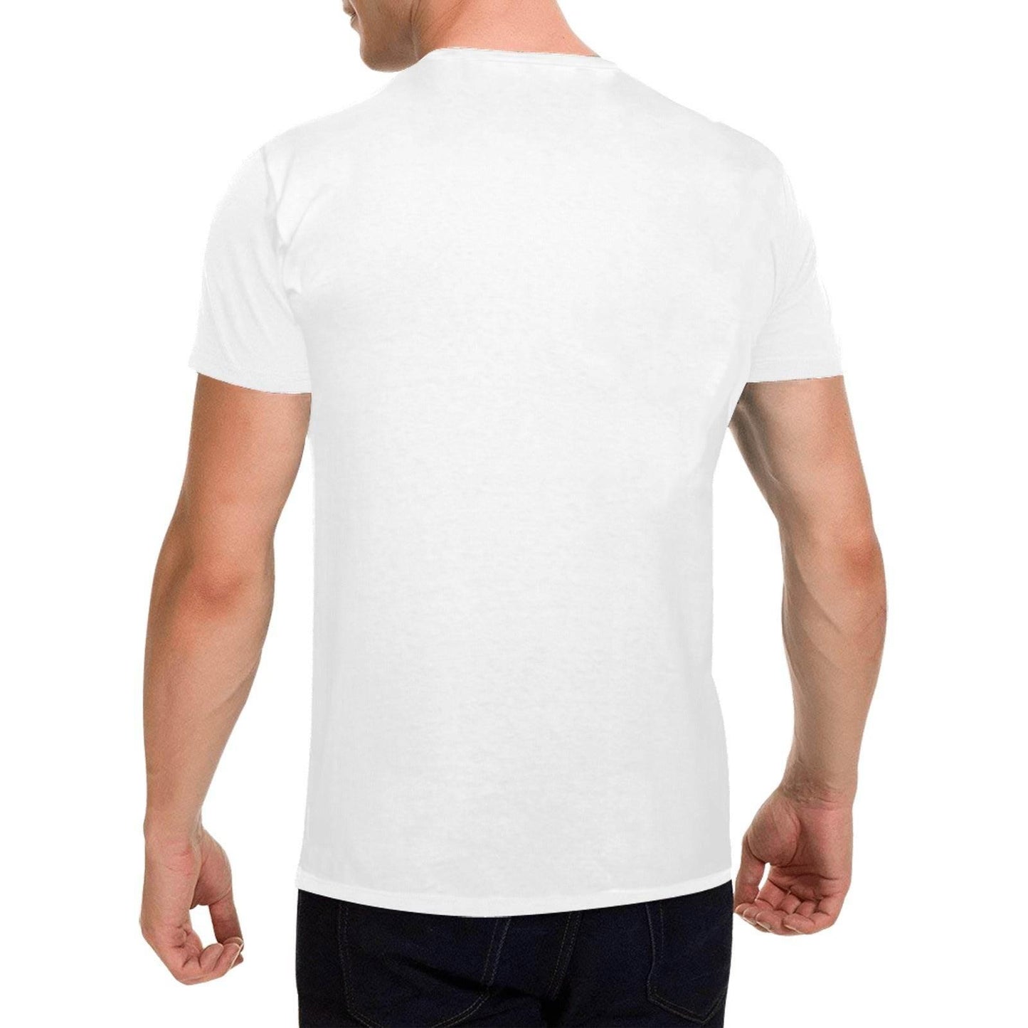 Men Heavy Cotton T-Shirt Front Print Made in USA - Estalios