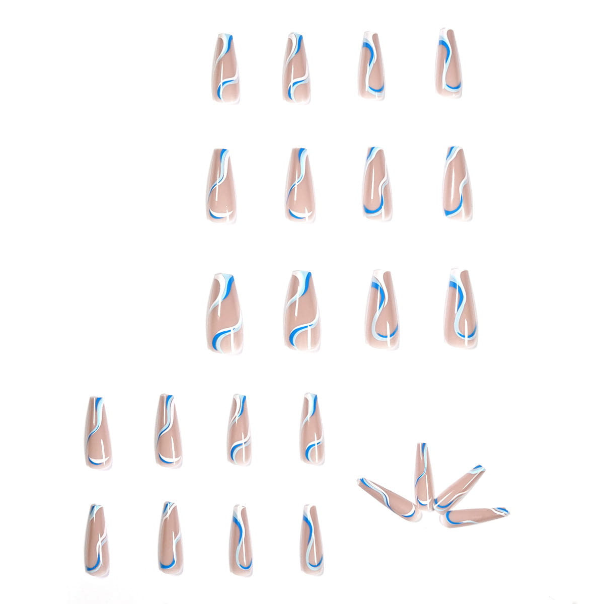 Effortless Style with Soft Finish False Nails