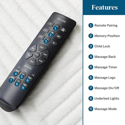 L600 Adjustable Bed Base Frame - Twin XL with Bluetooth - Estalios
