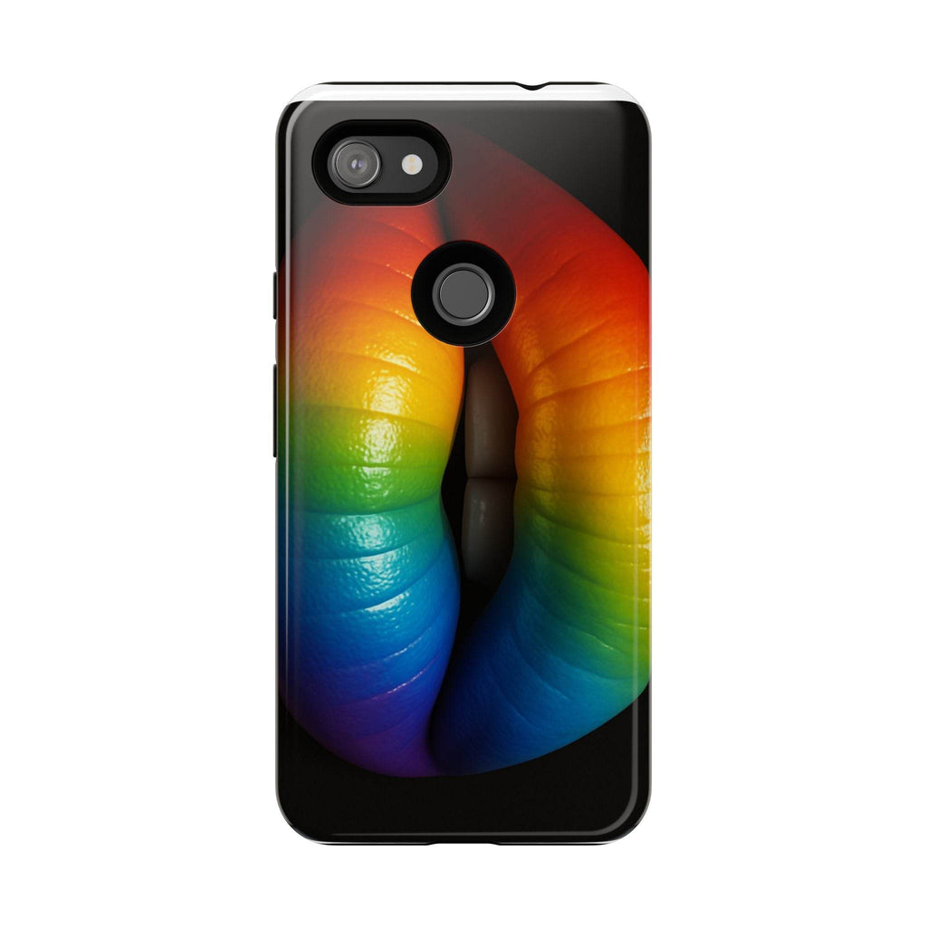 Rainbow Lips Phone Case - Tough Cover for LGBTQ+ Pride - Estalios