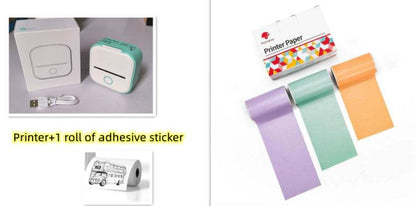 Portable Mini Thermal Label Printer for Home and School - Estalios