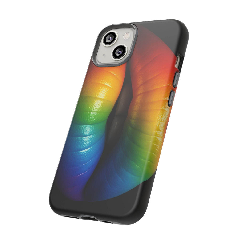Rainbow Lips Phone Case - Tough Cover for LGBTQ+ Pride - Estalios