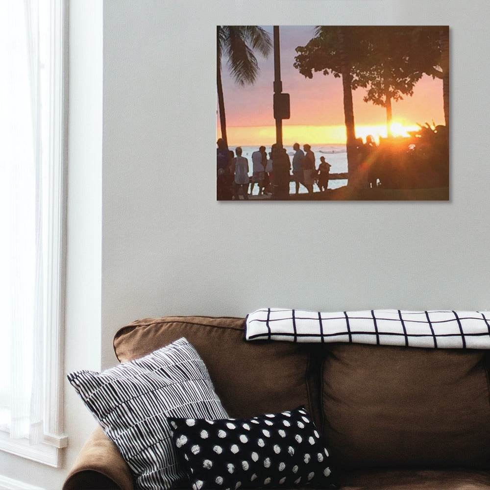 Hawaii Sunset Canvas Print Multiple sizes No Frame - Estalios
