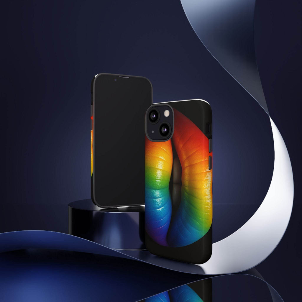 Rainbow Lips Phone Case - Tough Cover for LGBTQ+ Pride - Estalios