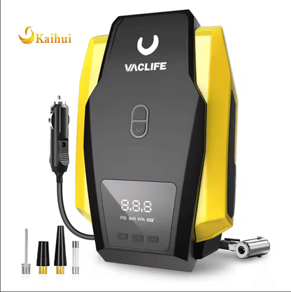 Tire Inflator Portable Air Compressor Pump with LED Light - Estalios