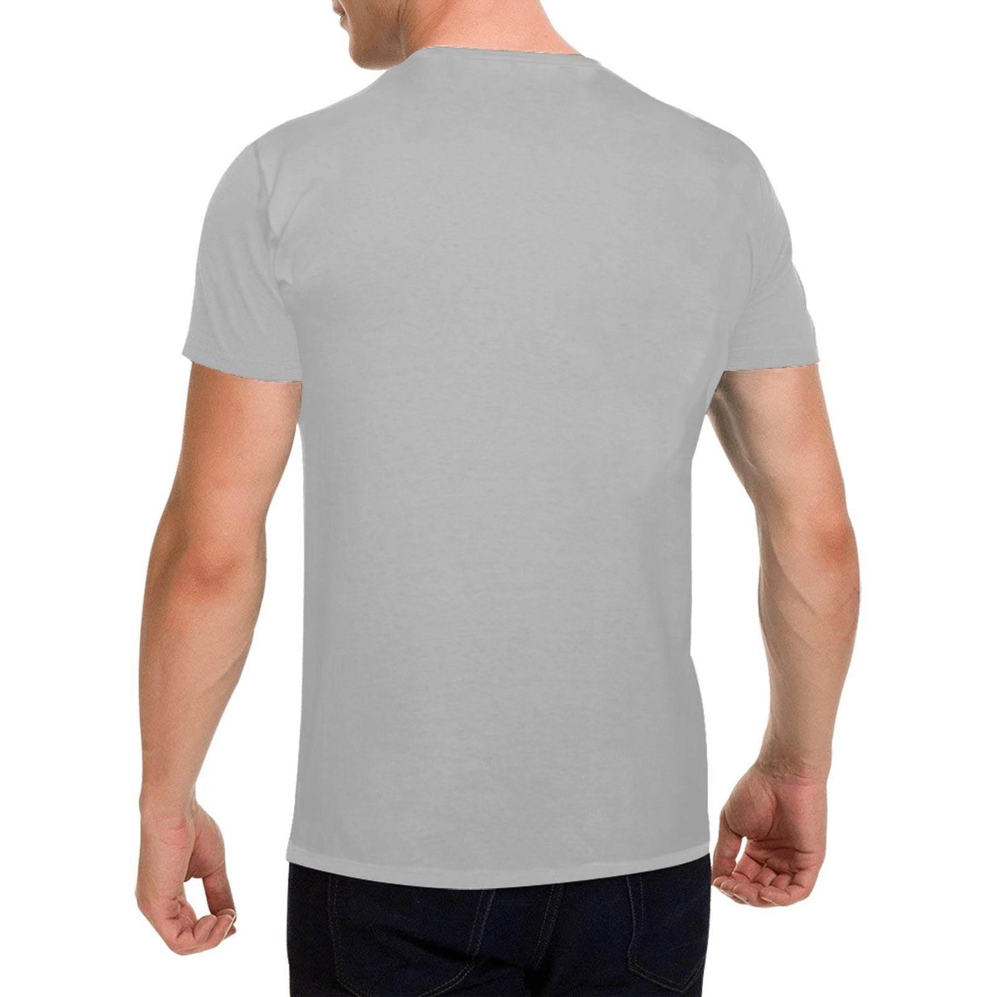 Men Heavy Cotton T-Shirt Front Print Made in USA - Estalios