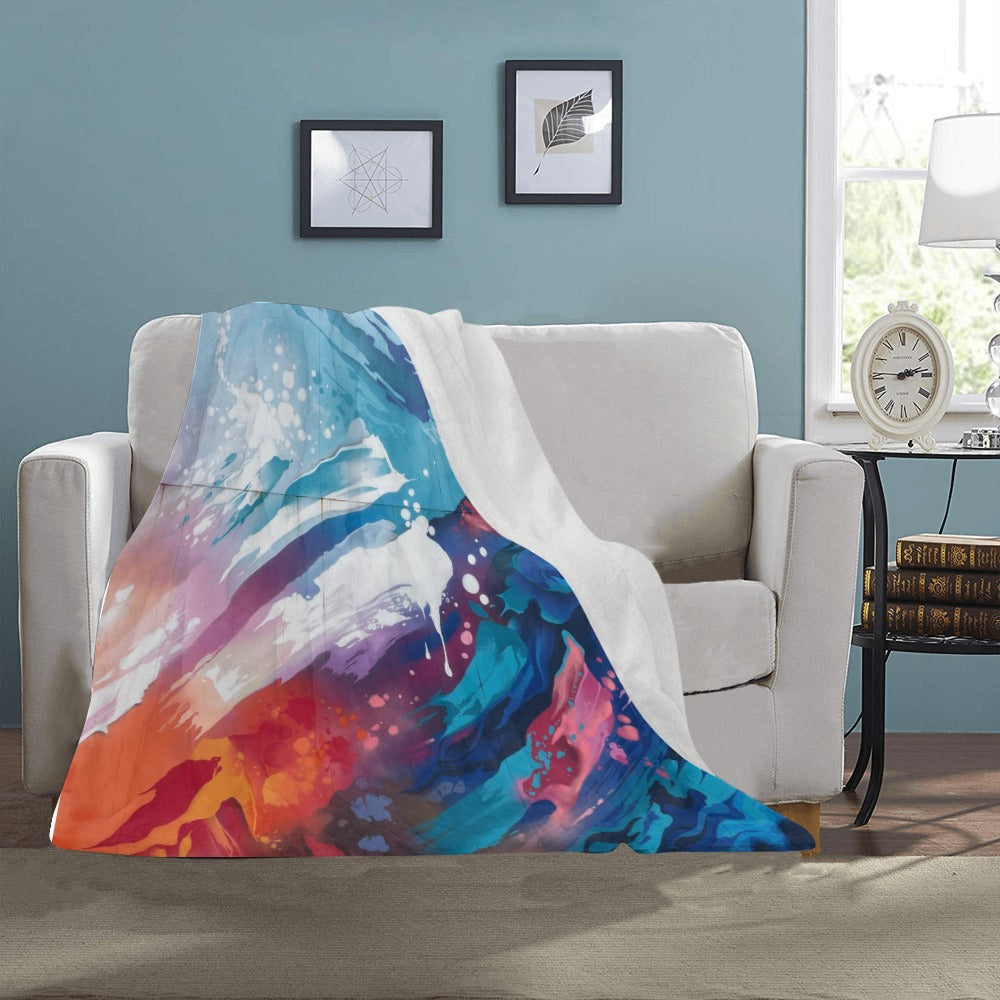Ultra-Soft Micro Fleece Blanket 40" x 50" Made In USA