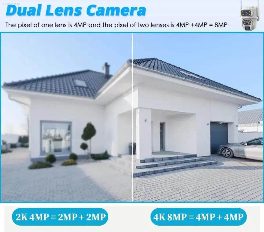 Unleash 8mp 4k Solar Power: Wireless Outdoor Security with Color Night Vision! - Estalios