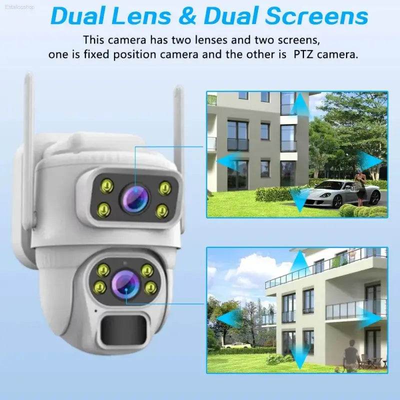 Unleash 8mp 4k Solar Power: Wireless Outdoor Security with Color Night Vision! - Estalios