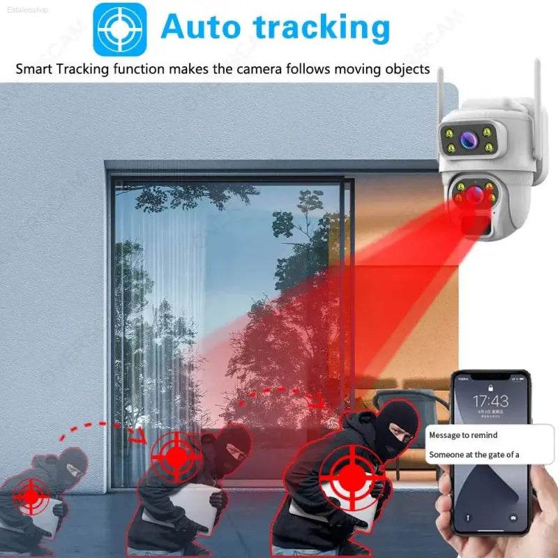 Unleash 8mp 4k Solar Power: Wireless Outdoor Security with Color Night Vision! - Estalios