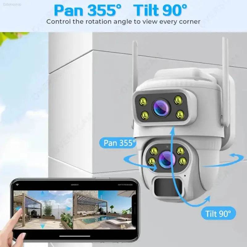 Unleash 8mp 4k Solar Power: Wireless Outdoor Security with Color Night Vision! - Estalios