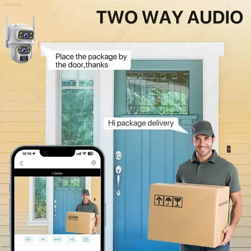 Unleash 8mp 4k Solar Power: Wireless Outdoor Security with Color Night Vision! - Estalios