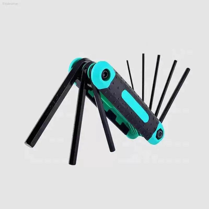 8pcs Portable Folding Socket Wrench Set for Outdoor Repair - Estalios