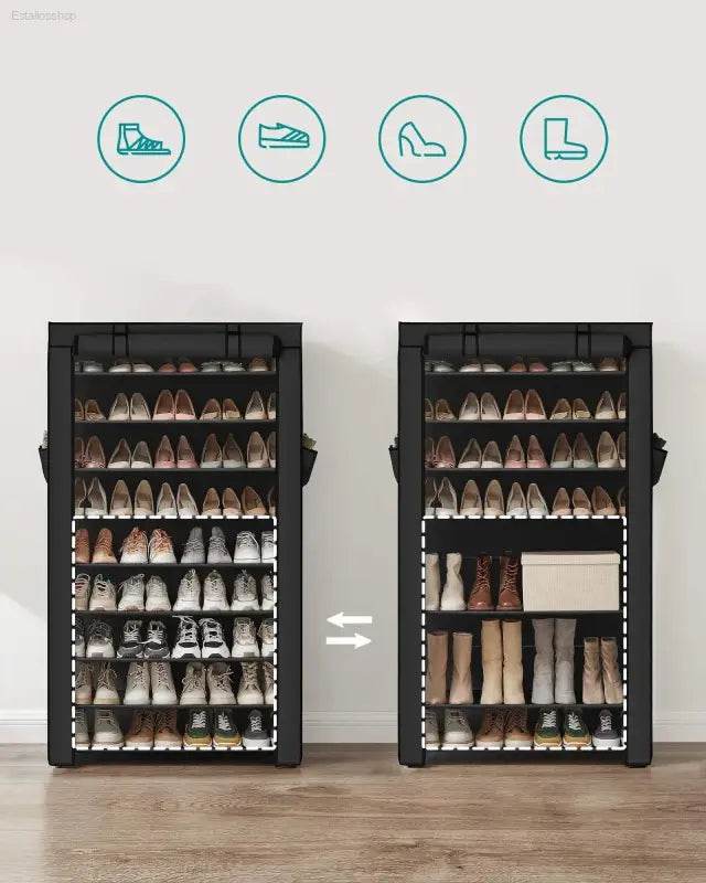 9 Tier Shoe Rack Organizer for 40-50 Pairs of Shoes - Estalios