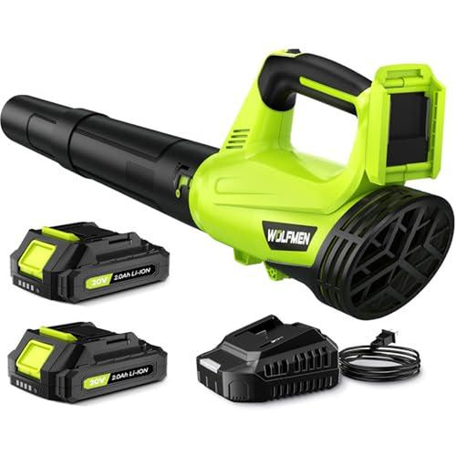 New-Cordless Leaf Blower – 2-Speed Electric Blower with 2 Batteries & Charger, Lightweight for Yard, Patio & Dust Cleaning