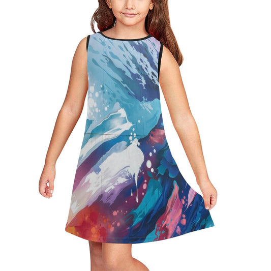 Girls' Sleeveless Dress (D58) - Estalios