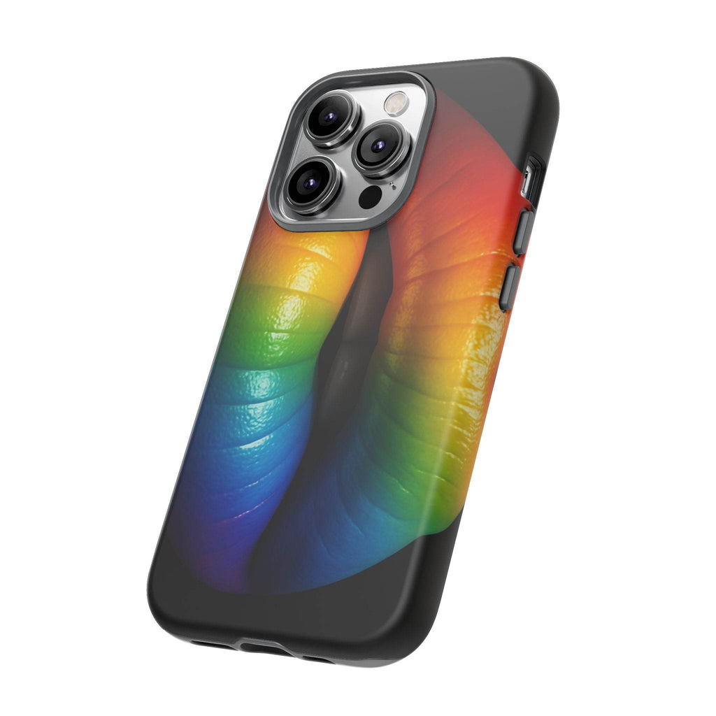 Rainbow Lips Phone Case - Tough Cover for LGBTQ+ Pride - Estalios