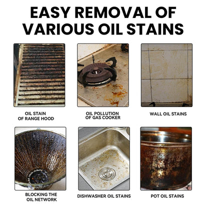 Heavy Oil Foam Cleaner for Kitchen Stove Range Hood Oil Removal - Estalios