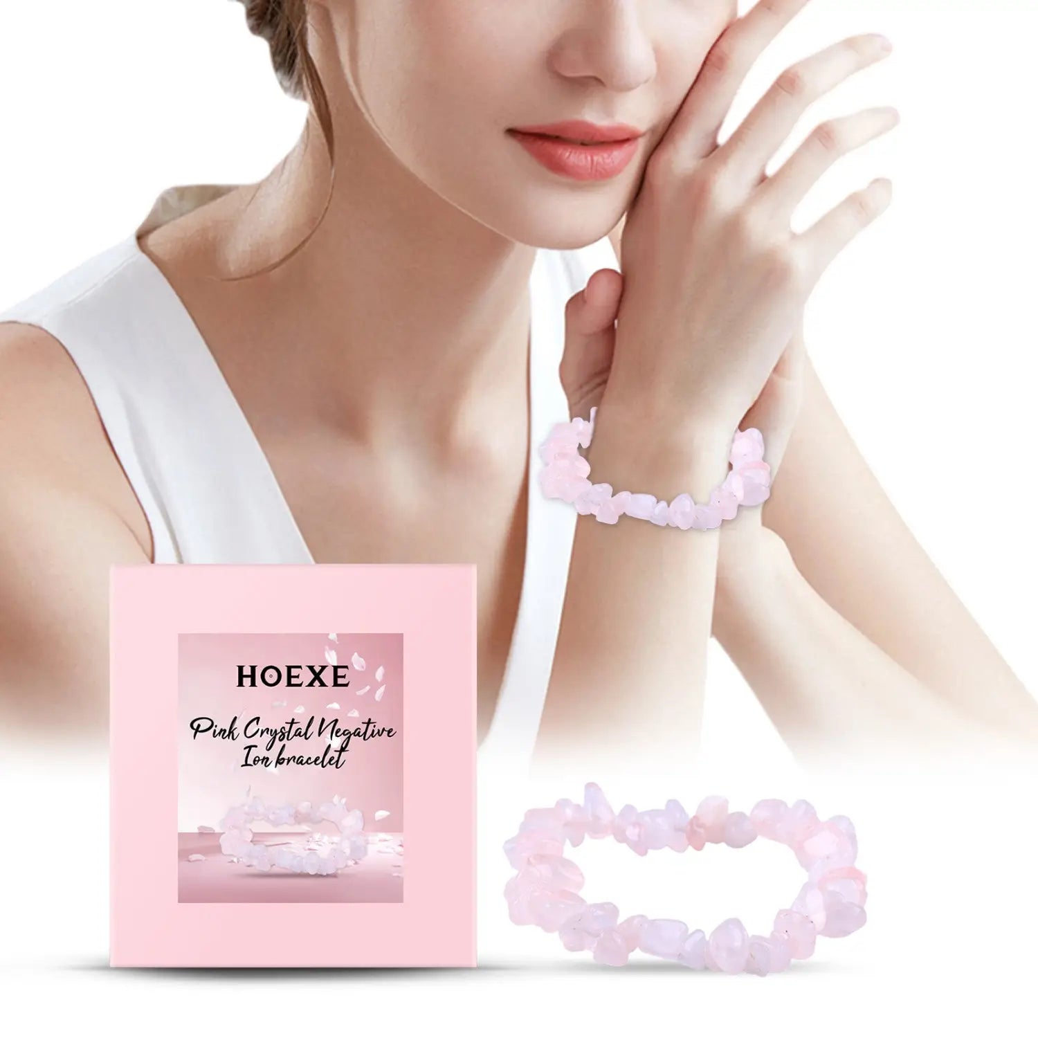 Elegant Powder Crystal Bracelet with Energy Boosting Properties for Fashionable Women