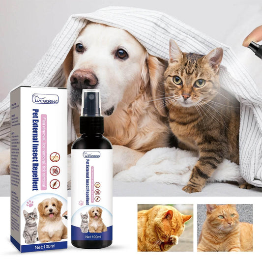 Pet Flea Spray, Cat And Dog Skin Cleansing Anti-Itch Spray - Estalios