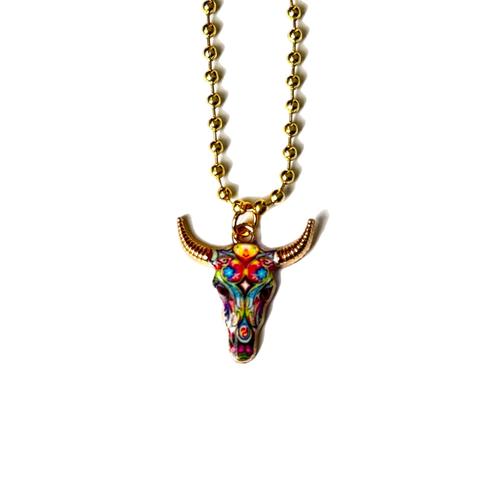 Cow Skull Charm - Tumbler Handle Charm