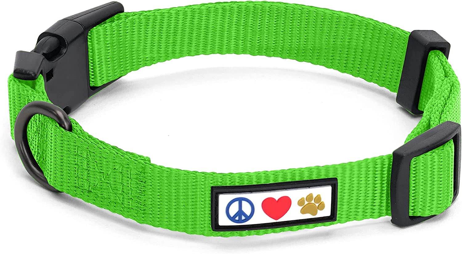 Heavy Duty Adjustable Dog Collar for Large Dogs - Green - Estalios