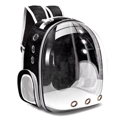Breathable Cat Pet Carrier Backpack with Transparent Capsule - Estalios